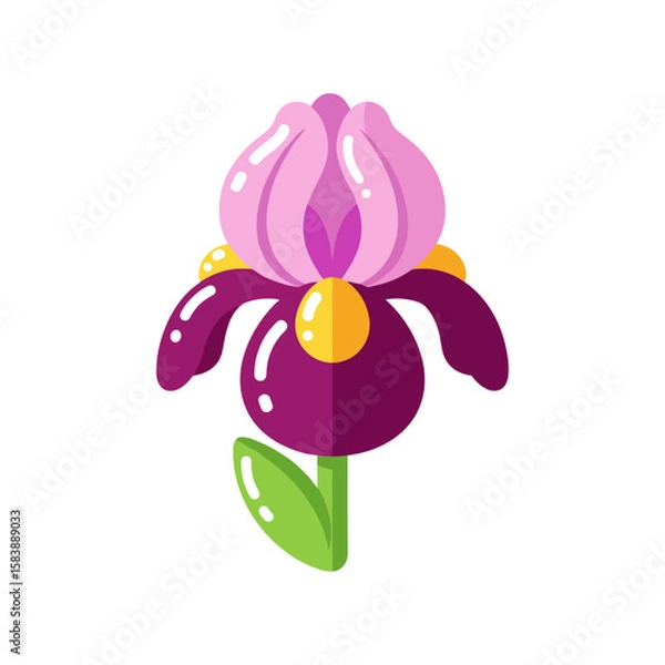 Fototapeta Iris – Jelly Candy Vector Icon from Set03