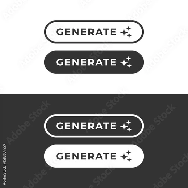 Fototapeta Generate ai vector button isolated