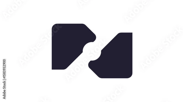 Fototapeta Minimalist Broken Chain Link Icon
