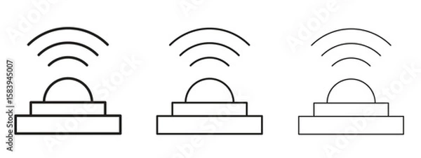 Obraz Infrared icon for Website or Apps Elements, Logo. Pixel vector graphics