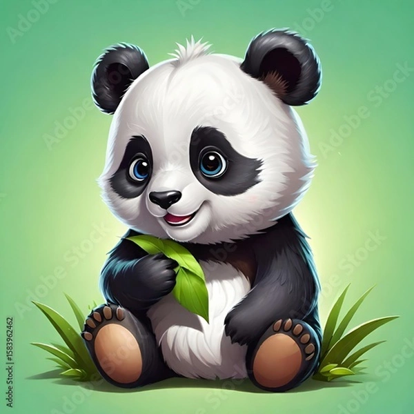 Obraz Cute baby panda