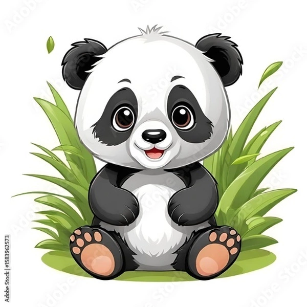Obraz Cute baby panda
