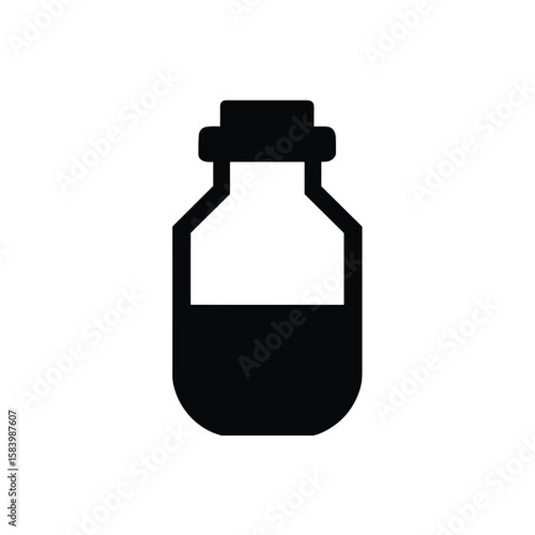 Fototapeta Half-Filled Bottle Icon