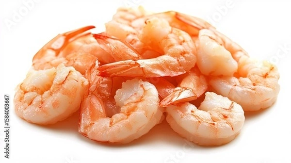 Obraz shrimps on white