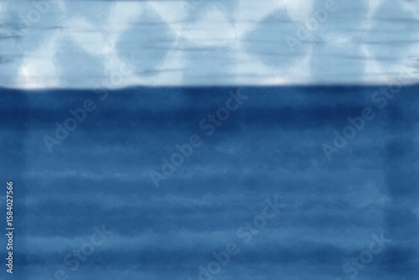 Fototapeta やさしい和柄の藍色背景素材