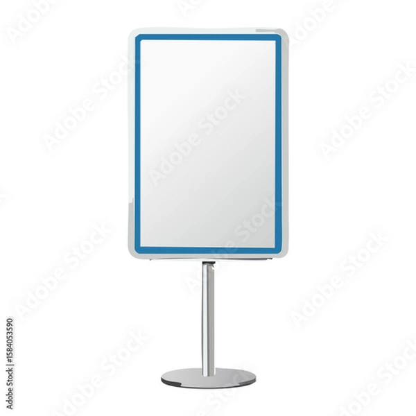 Fototapeta 立て看板　銀色　