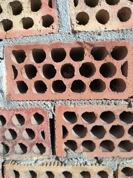 Obraz red brick wall texture 