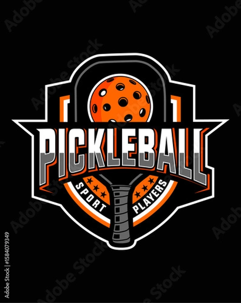 Obraz Pickleball sport logo.eps
