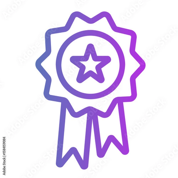 Fototapeta badge Gradient icon