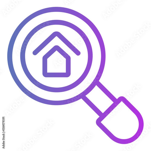 Fototapeta search Gradient icon