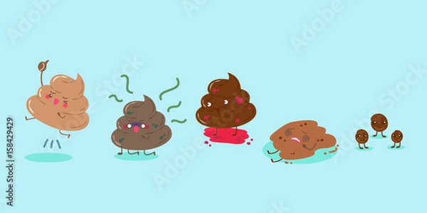 Obraz cute cartoon shit