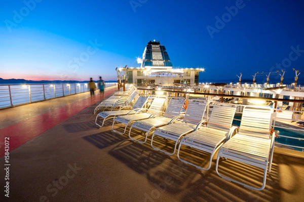 Obraz Cruise ship deck