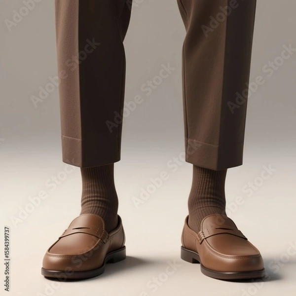 Obraz Brown leather shoes 