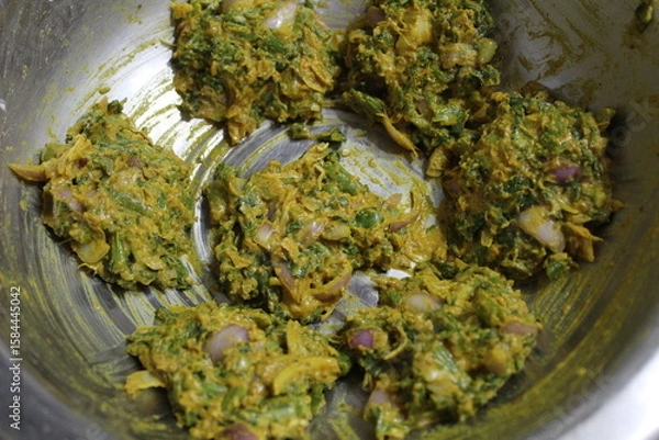 Obraz ready for making pakauda in pot.