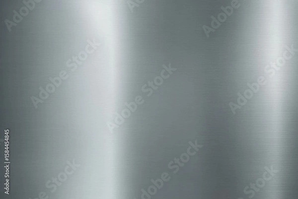 Obraz Brushed metal surface with light reflections metallic