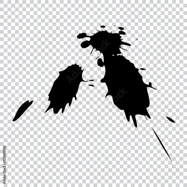 Obraz Ink, blot on paper.