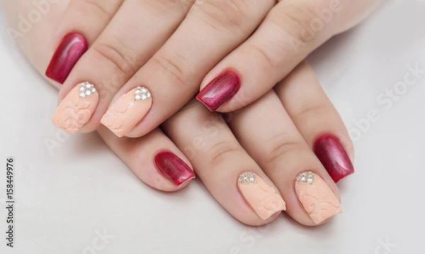 Fototapeta nails color