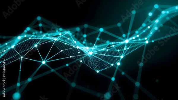 Fototapeta Black dark blue green emerald petrol teal lime yellow white abstract background. Color gradient ombre blend. Line stripe. Bright light flash glow glitter neon metallic. Noise grain mesh. Christmas