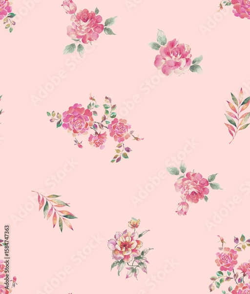 Obraz Flowers pattern allover pattern all over abstract pattern