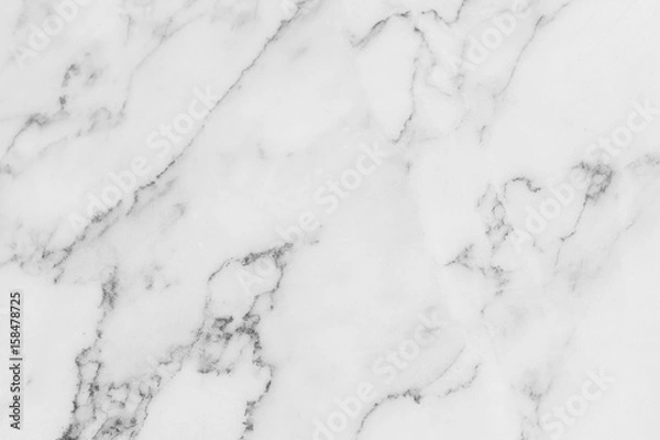 Obraz White marble texture with natural pattern for background
