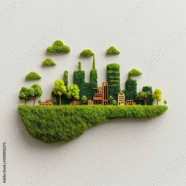 Obraz green eco city