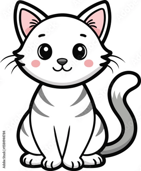 Fototapeta Abstract geometric composition with vibrant color accents