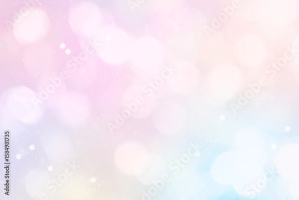 Obraz キラキラ背景素材 レインボー 玉ボケ 明るい 美しい  夏 幻想的 神秘的