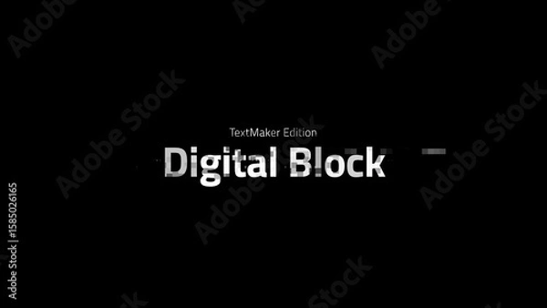 Obraz Title Animator Digital Block 03