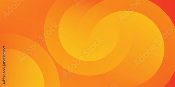 Fototapeta abstract yellow background with circular shapes and halftone composition eps 10