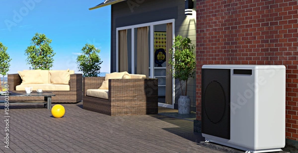 Obraz modern heating system