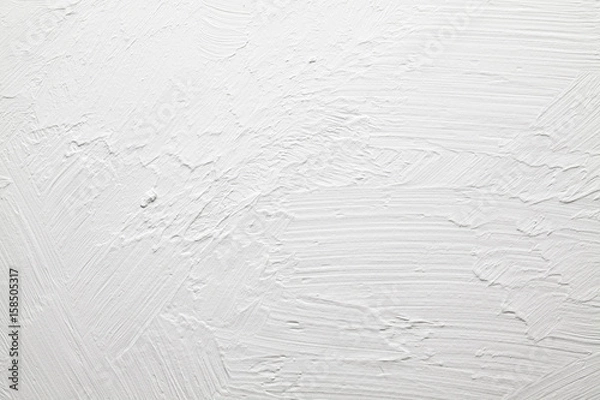 Fototapeta White plaster on the wall background or texture