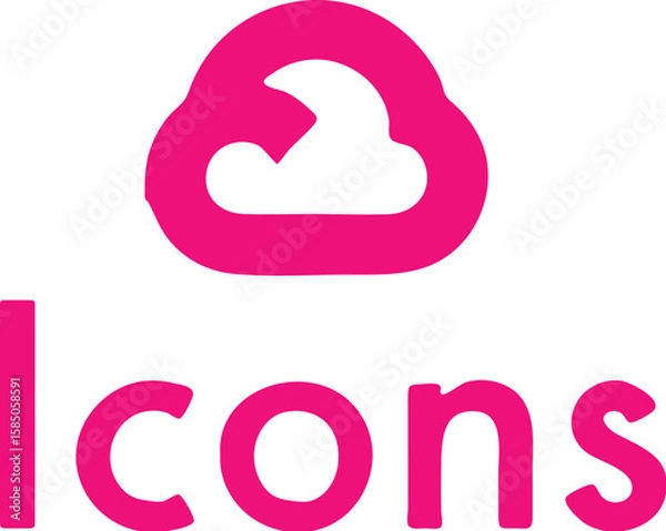 Fototapeta Cloud Icon simple icon. Vector ICON all icon Viktor	