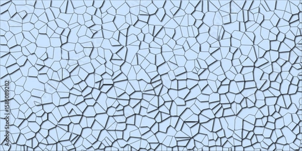 Fototapeta Broken Surface Grid for Contemporary Design

