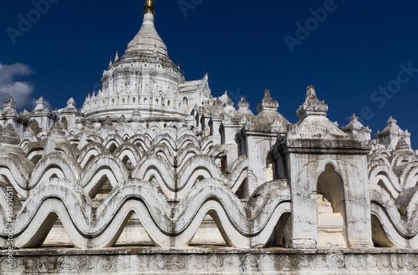 Obraz Mya Thein Tan Pagoda, Mingun, Myanmar