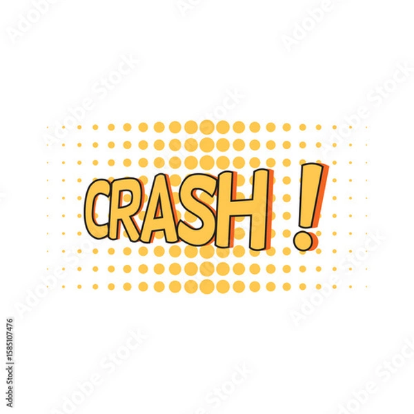 Fototapeta crash exclamation point.