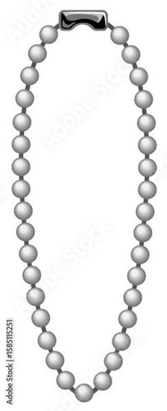 Fototapeta シンプルなボールチェーンのベクターアイコンイラスト(Simple Ball Chain Vector Icon Illustration)