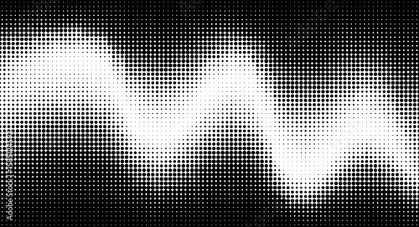Obraz Abstract lighting wave halftone background II