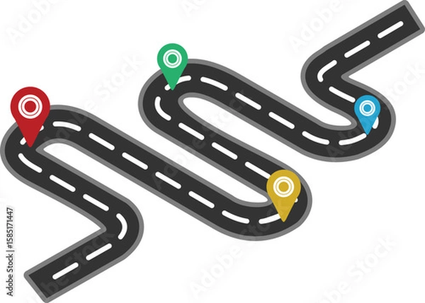 Obraz Roadmap Infographic Illustration