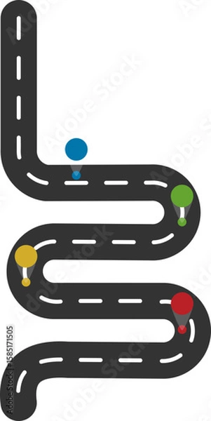 Obraz Roadmap Infographic Illustration