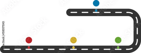 Obraz Roadmap Infographic Illustration