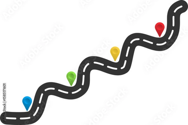 Obraz Roadmap Infographic Illustration