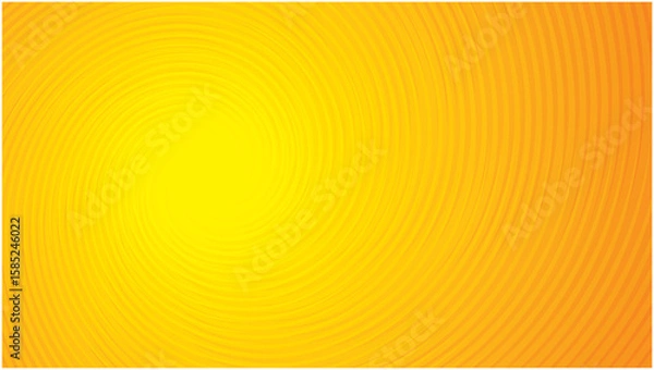 Obraz Vortex tunnel effect in yellow and orange. Dimension 16:9. Vector illustration.