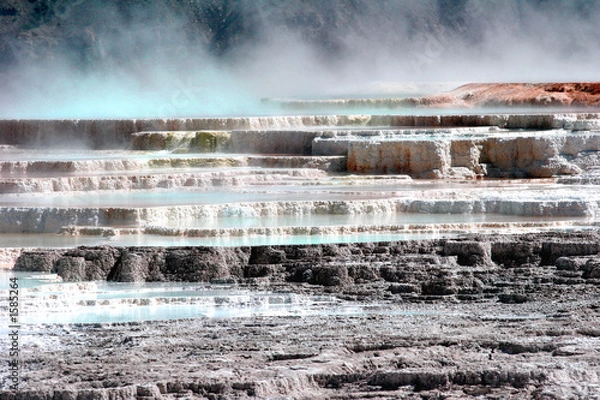 Obraz yellowstone terrace