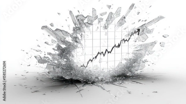 Obraz Shattered graph explodes