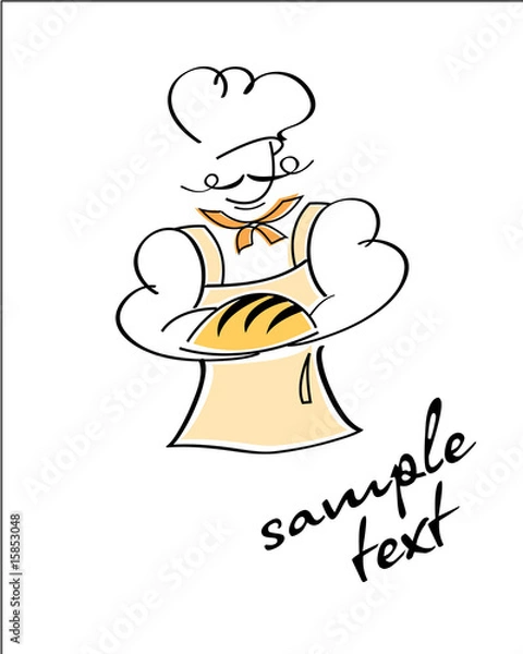 Fototapeta Cook. In my portfolio you'll find images of the same series