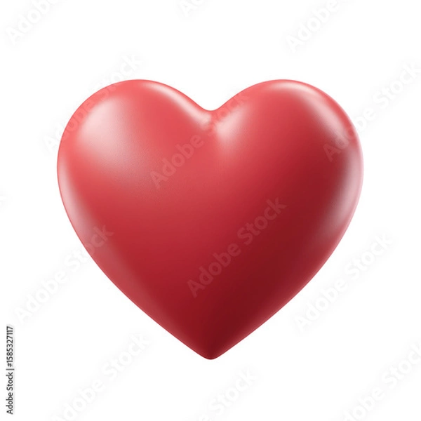 Fototapeta red heart isolated