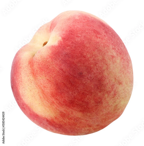 Fototapeta peach fruit (Honey Peach) isolated, transparent PNG, PNG format, single, separate