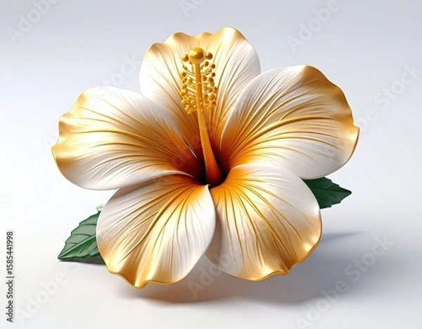 Obraz 3D rendered hibiscus flower