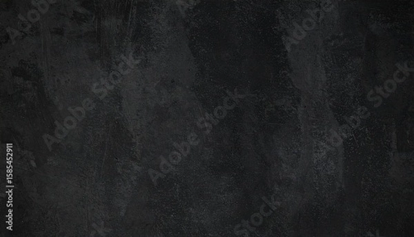 Fototapeta 細かな傷と粒子が広がる黒いコンクリート背景
