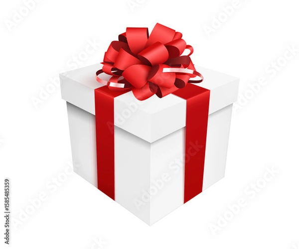 Obraz Giftbox with red bow